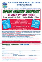 Victoria Park (Bridgwater)- Mixed triples competition